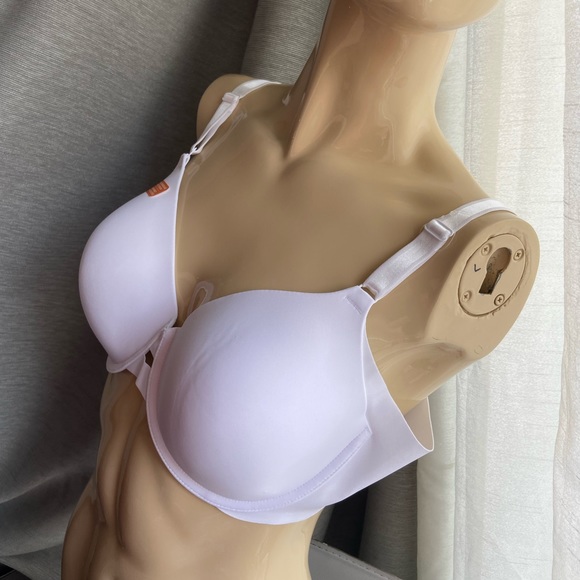 40C warner’s white contour side coverage basic bra NWOT *minor stain - Picture 7 of 15